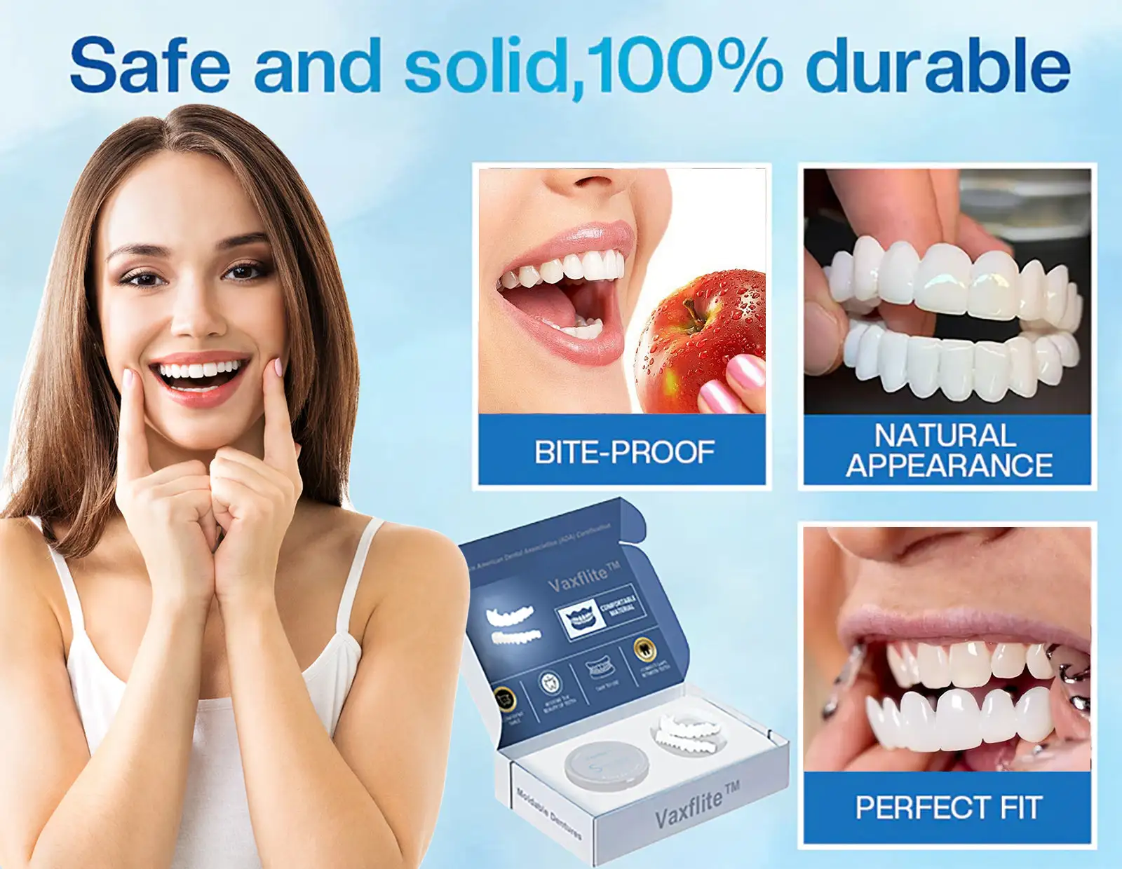 Official Store | VAXFLITE™ Moldable Veneers⭐Obtain American Dental Association (ADA) Certification ✅