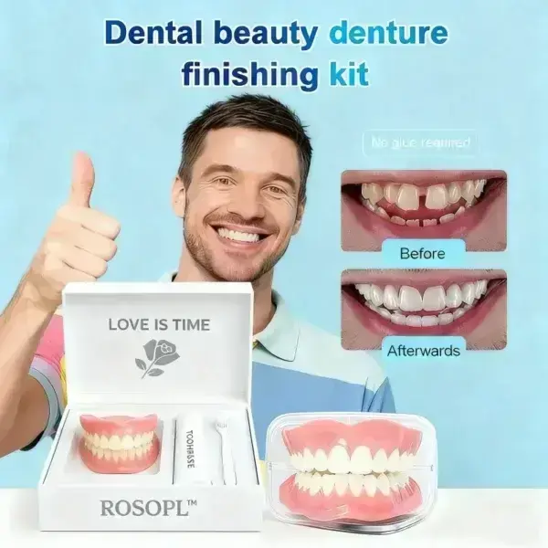 🔥Ends Today 70% OFF! 🦷Custom-Fit Full Functional DenturesMake you more confident