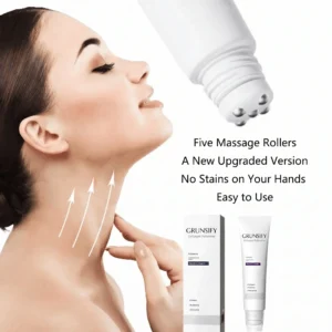 ✨ Roller Massage Cream — 🧴 Infused with Retinol & Hyaluronic Acid | Firms the Neck, Reduces Wrinkles & Double Chin