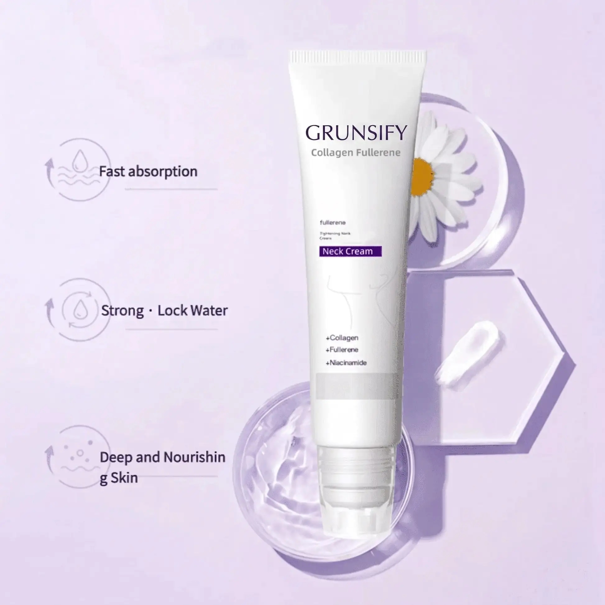 ✨ Roller Massage Cream — 🧴 Infused with Retinol & Hyaluronic Acid | Firms the Neck, Reduces Wrinkles & Double Chin