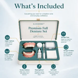 ⏰Ends Today: 70% OFF! 🌎KLENIMORE™ Custom-Fit Dentures— Designed for Comfort and a Natural-Looking Smile