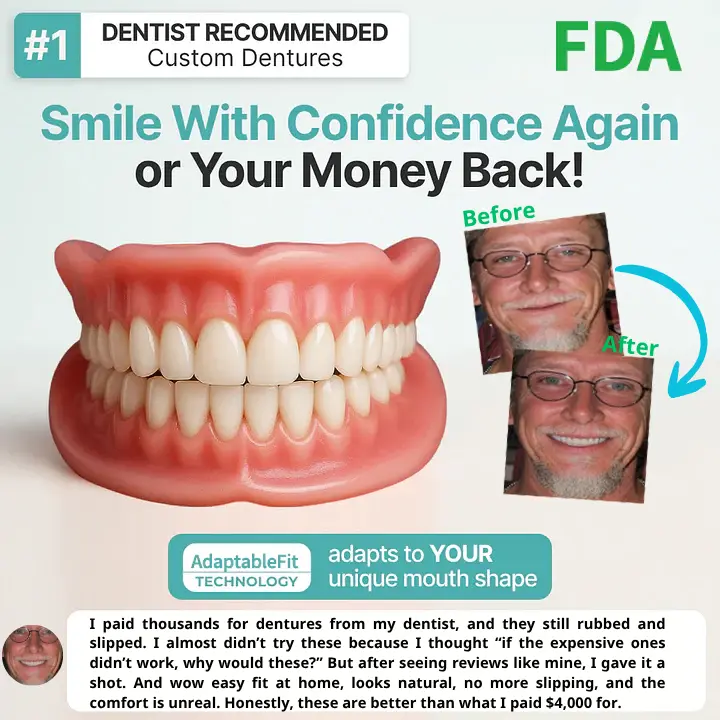⏰Ends Today: 70% OFF! 🌎KLENIMORE™ Custom-Fit Dentures— Designed for Comfort and a Natural-Looking Smile