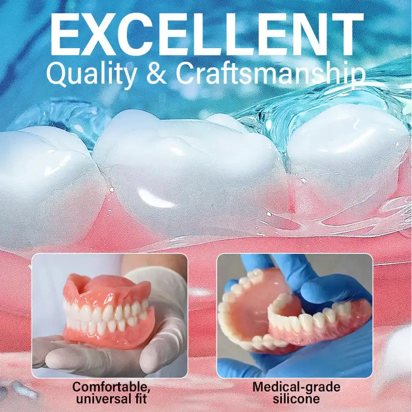 🔥Limited Time 50% OFF: 2nd ltem 60% Off🔥HazyGalaxy® Medical Full Denture with Strong Suction ✅ Made and Shipped from the USA🍀