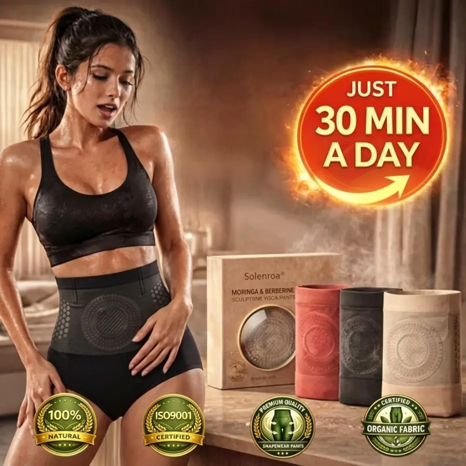 SOLENROA® 2026 New Release Moringa & Berberine 4‑In‑1 Micro‑Particle Sculpting & Fat‑Burn Shorts