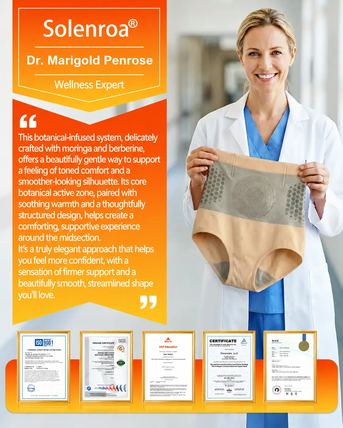 SOLENROA® 2026 New Release Moringa & Berberine 4‑In‑1 Micro‑Particle Sculpting & Fat‑Burn Shorts