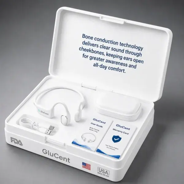 GluCent® Bone Conduction Hearing Headphones 2026