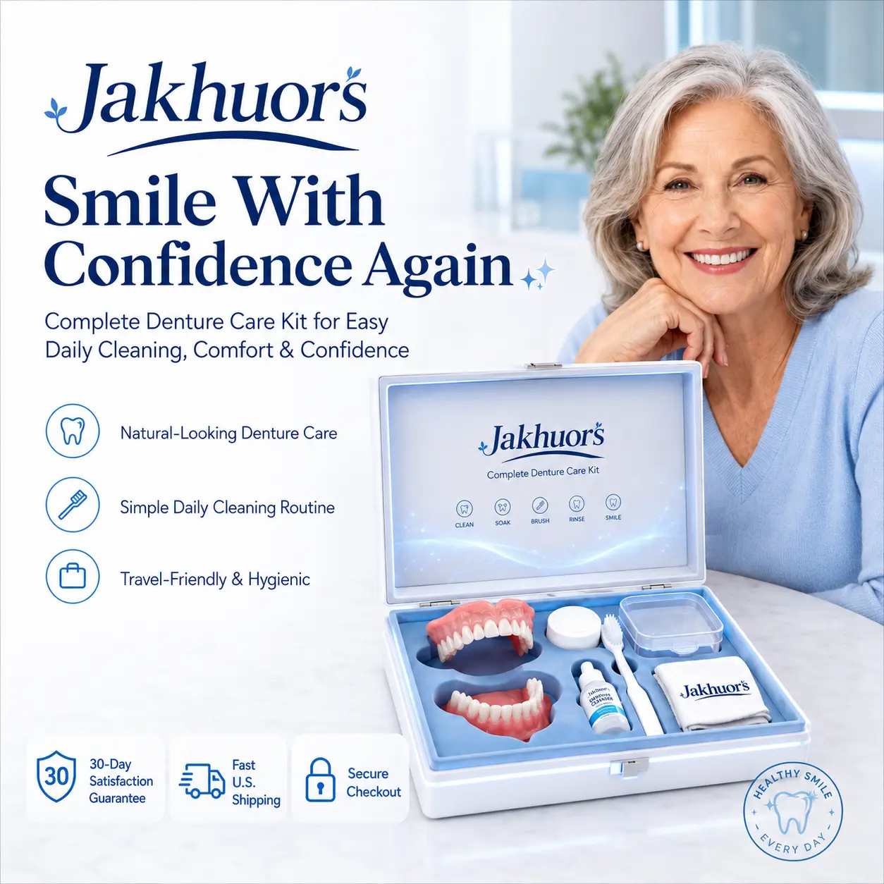 Jakhuors® Premium Denture 2026 | Secure Custom Fit