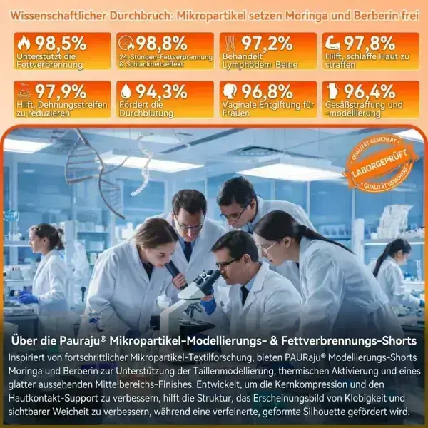 PAURAJU® 2026 NEUERSCHEINUNG 𝐌𝐨𝐫𝐢𝐧𝐠𝐚 & 𝐁𝐞𝐫𝐛𝐞𝐫𝐢𝐧 4-In-1 Mikropartikel-Formungs- & Fettverbrennungs-Shorts