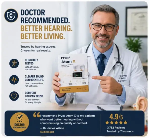 Pryxo™ Smart AI Hearing Aid 2026 | Clear Sound