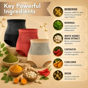 Yoopulse® 2026 8-in-1 Moringa & Berberine Thermogenic Sculpting Shorts