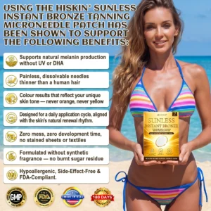 sunless tanning microneedle patch