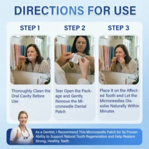 NEYEROS Tooth Microneedle Patch | Fast-Dissolving Oral Care